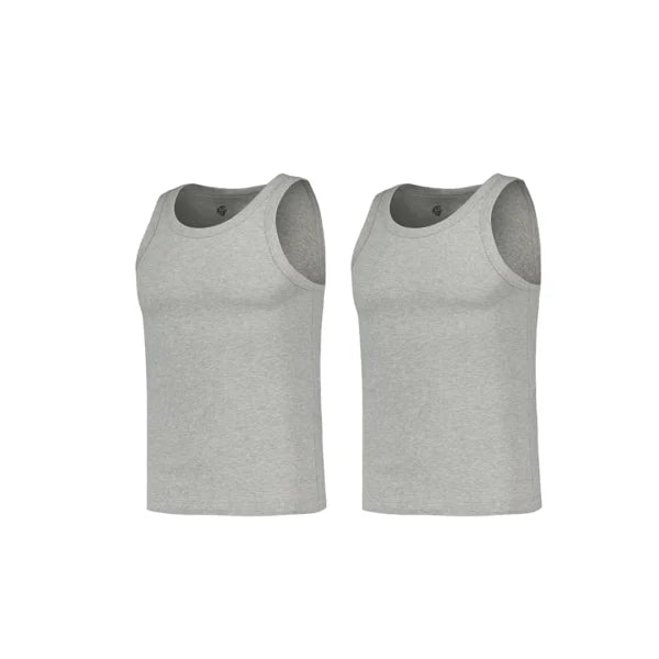 Lot de 2 Débardeurs Enfant en Cotton Gris