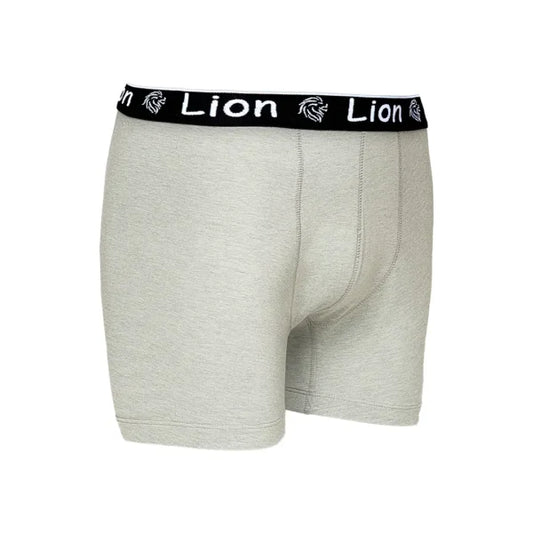 Boxer B100 en Cotton Gris Ceinture Noire/blanche