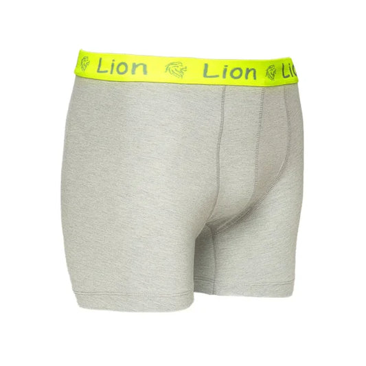 Boxer B100 en Cotton Gris Ceinture Fluo