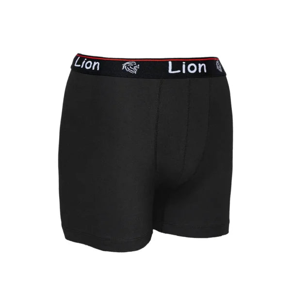 Boxer B100 en Cotton Noir Ceinture Noir/rouge