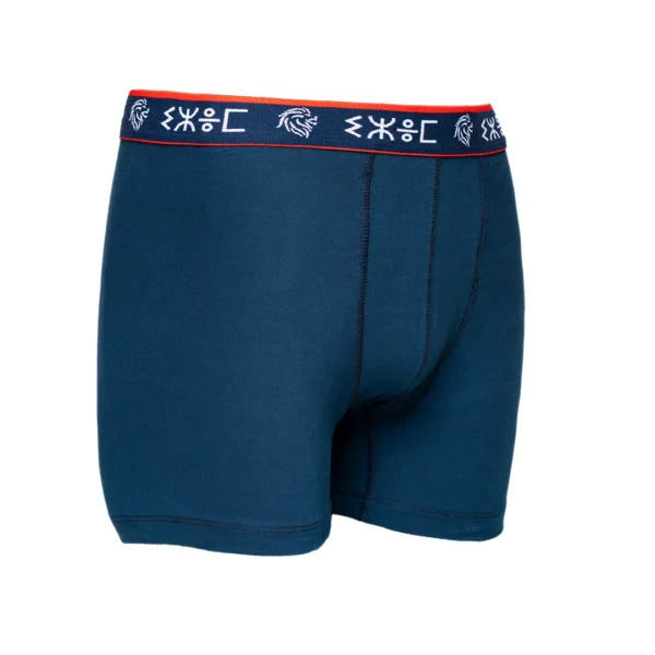 Boxer B100 en Cotton Marine Ceinture Tamazight
