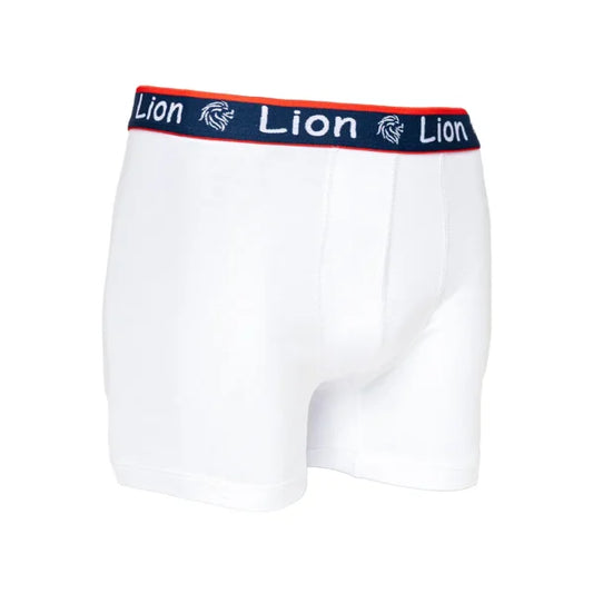 Boxer B100 en Cotton Blanc Ceinture Marine
