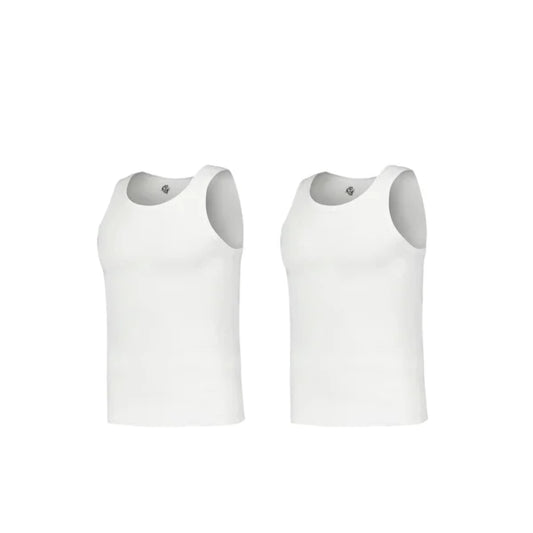 Lot de 2 Débardeurs Enfant en Cotton Blanc