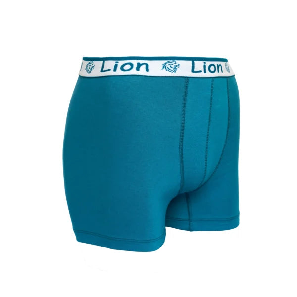 Boxer B100 en Cotton coloris bleu ceinture blanche